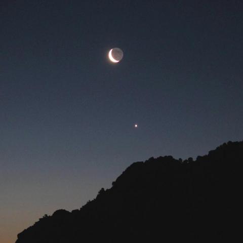 La Luna y Venus 